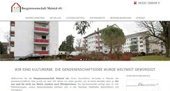 Desktop Screenshot of baugenossenschaft-maintal.de