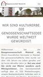 Mobile Screenshot of baugenossenschaft-maintal.de