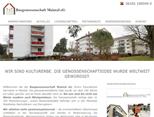 Tablet Screenshot of baugenossenschaft-maintal.de